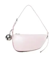 Burberry Mini Shield Bell-Charm Shoulder Bag One size pink