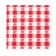 Winco TBCO70R 52" x 70" Red Check Tablecloth