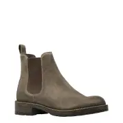 GRAYSON DARK STONE SUEDE BOOTS