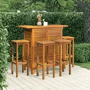 5 Piece Garden Bar Set Solid Wood Acacia, Garden Furniture Sets