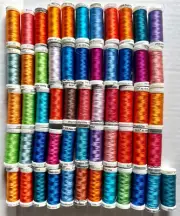 LOTS 56 Sulky/Gutterman Rayon Embroidery Thread Spools Mixed Colors New