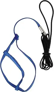 Parrot Harness Leash Adjustable Bird Flying Harness Traction Rope with Hook for Birds Parrots (s)