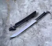 Full Tang Hand Forged Carbon Steel Hunting Sword With Sheath Combat Sword