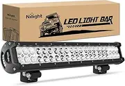 Nilight - 60005C-A 20Inch 126W Spot Flood Combo Led Light Bar Off Road Lights Boat Lighting Fog Light Driving Lights LED Work Light for Trucks