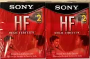 Sony HF Normal Bias Cassette Tapes Brand New 2 Pack 90 Minutes ~Total 4 Tapes!