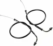 Vuzmode Motorcycle Clutch Throttle Cable Steel Wire Line, for S1000RR S 1000 RR 2009 2010 2011 2012 2013 2014 Motorbike Clutch Wire Replacement(Black Throttle Wires)