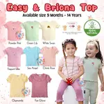 LIBBY 0-14 歲 EASY SHIRT 女孩 EARTH 系列 BRIONA T 恤女孩上衣女孩 CBKS