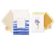 Sympathy Cards with Envelopes, Vase and Peace (2-Count)