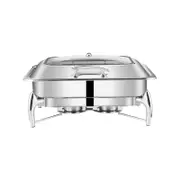SOGA Rectangular Stainless Steel Chafing Dish Tray