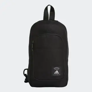 【adidas 愛迪達】側背包 斜背包 小包 運動包 MH SLING BAG 黑 IK7293