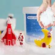 IELEK Instant Snow 18oz Christmas Fake Artificial Snow Powder for Slime Xmas Party Holiday Supplies White Village Displays and DIY Arts & Crafts