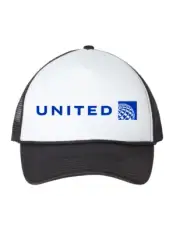 United Airlines Logo US American Travel Souvenir Retro Vintage Trucker Hat Cap