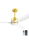 Ceiling Fans with Lights and Remote - 52 Inch Smart App Control Modern