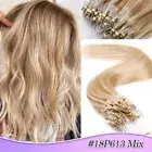 THICK 200G Micro Loop Nano Beads Ring 100% Remy Human Hair Extensions Blonde