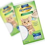 EZI-LOCKODOUR Absorbant Cat Pads 4 Pads 1 Month Supply Odour Control Disposable