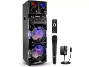 (NEW) Pyle 600W Dual 10” Portable Bluetooth PA Speaker System