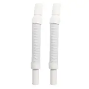 2Pcs Flexible Retractable Bathroom Basin Water Drain Hose Pipe Draining Acces