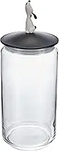 Alessi AMMI21 B Lula' Jar Container, Black, Black