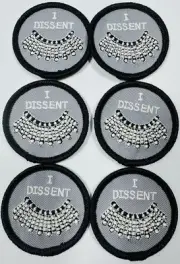 Girl Scouts I Dissent Fun Patch (6 Patches) Ruth Bader Ginsberg