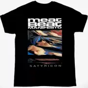 MEAT BEAT MANIFESTO SATYRICON T-Shirt Cotton Black Unisex S-5XL YA1197