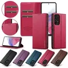 Fr Samsung Galaxy A55 A54 A35 A34 A15 Magnetic Folio Wallet Kickstand Phone Case