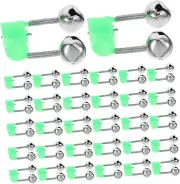 46Pcs Fishing Bell Clip Fishing Lure Fishing Rods Fishing Alarming Bells Fish Ba