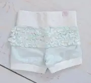 NWT SweetHoney Mint Ruffle Bum Bloomers Shorts Sz 6 Months 6M