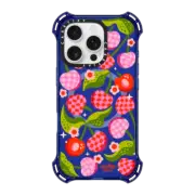 iPhone 16 Pro Bounce Case MagSafe Compatible Checkered Cherries