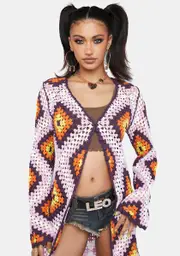 [HOROSCOPEZ] Born To Lead Crochet Duster