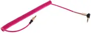 Ronyme 3.5mm Right Angle Elbow Audio Cable for Smartphones and Speakers, Rose Red