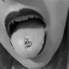 1PC Middle Finger Gesture Tongue Barbell Stud Piercing Rings Body Jewelryv$