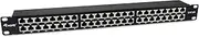 326626 48-Port Cat.6A Shielded Patch Panel Black
