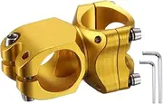 uxcell 31.8mm Bike Stem 7 Degree 38mm Aluminum Alloy Bicycle Handlebar Stem with Hex Wrench for Mountain Road Bike BMX MTB Cycling, Sand Gold