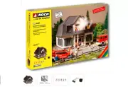 NOCH HO Scale Burning Brothel with Micro-sound and Light Effect