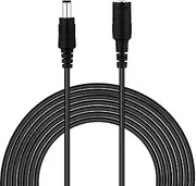 DC Power Extension Cable 5.5mm x 2.1mm Male Female Cord 18AWG 12V 24V 10A Heavy Duty (3 feet / 1 Meter)