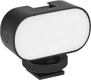 LAPOOH Mini LED Video Light Vlog Fill Light 7 Color Lights CRI95+ Built-in Lithium Battery with Cold Shoe Mount for Smartphone Action Camera Vlog Live Streaming