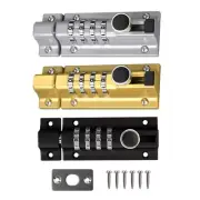 Slide Lock Mechanical Password Lock Aluminum Alloy Sliding Door Lock