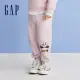 【GAP】女幼童裝 Gap x 功夫熊貓聯名 Logo印花束口鬆緊褲-淺粉色(892280)