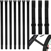 Rack Straps, Cycle Rack Straps Replacement - 10 Rack Straps Adjustable Cycle Wheel Stabilizer Straps, Fastening Straps, Multi-Purpose Tie-Down Stabilizer Straps for Garage or Workshop
