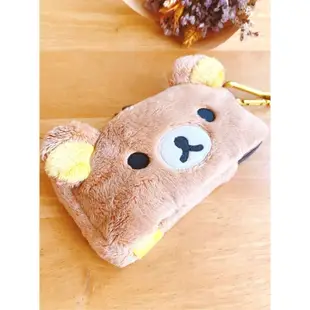 特價～日本貨 超可愛拉拉熊 rilakkuma 綿綿絨毛布面手機袋 玩偶造型手機套（棕色）吊飾