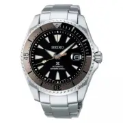Seiko Prospex Shogun Titanium Diver's Automatic Men's Black Dial Watch SPB189J1