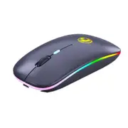 Wireless Mouse 2.4Ghz Bluetooth RGB Computer Silent Mouse Rechargeable With LED Light Optical Mouse For PC Laptop
