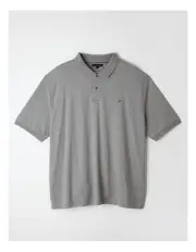 [Tommy Hilfiger] Big and Tall Liquid Cotton Essential Polo in Grey Heather