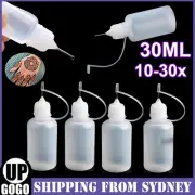 UP30X 30ml Needle Tip Applicator Bottle Clear Glue Dropper Dispenser Bottle Tool