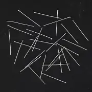 Silver Head Pin Flat Tip Earring Findings For Crafting 30 Piece 1.5 Inch