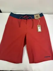 Patagonia Mens Hydropeak Boardshorts 21 inch Sumac Red Size 30 New with Tags