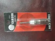 Carson Male XLR To 1/4" 6.3mm TS Male Mono Jack Microphone Cable Adapter RP926