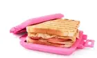 Microwave Toastie Maker Easy Use Toaster Multi Colour Pink