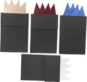 [MOBUTOFU] 4pcs Men Pocket Squares Pre-folded Handkerchiefs for Formal Wear Solid Colors Essential Suit Accessories for Weddings and Business Events