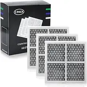 LG LT120F Refrigerator Air Filter Replacement, Compatible With Kenmore Elite 9918, 795 and LG ADQ73214402, ADQ73214403, ADQ73214404, LMXS30776S - Fresh Air Filter 3 Pack